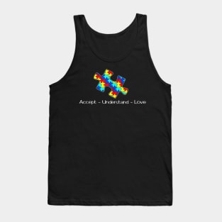 Autism Awareness Puzzle Love T-Shirt Tank Top